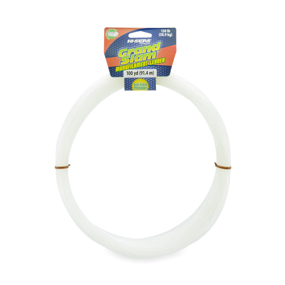 AFW Grand Slam Monofilament Leader 130lb 100yd Clear - Offshore Trolling Leader for Billfish & Tuna