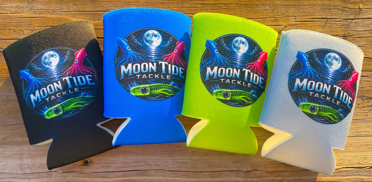 Moon Tide Tackle Gray Koozie