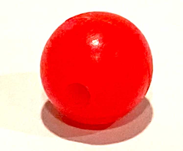 10mm red rigging bead single