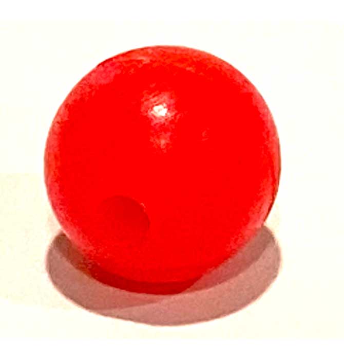 12mm red rigging bead single