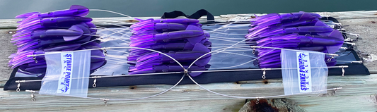 Stainless Steel Squid Dredge Moon Tide Tackle 36" 13-Drop Purple