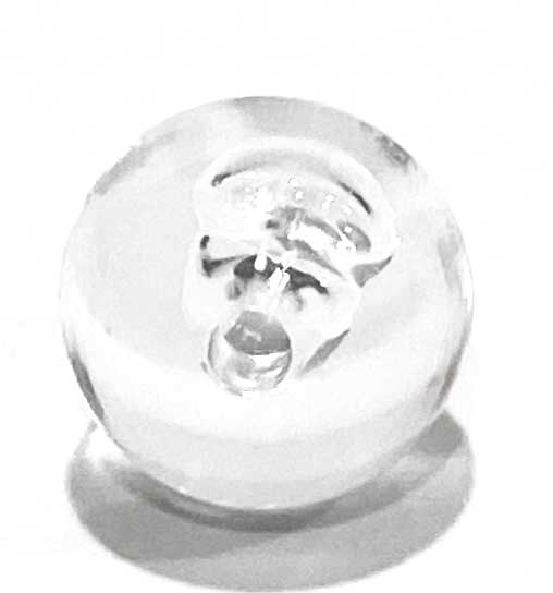 8mm clear rigging bead single