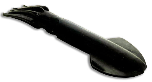 Rubber Squid Trolling Lure Moon Tide Tackle 9" Black