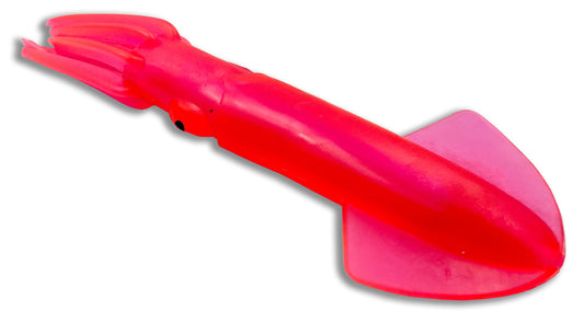Rubber Squid Trolling Lure Moon Tide Tackle 9" Hot Pink