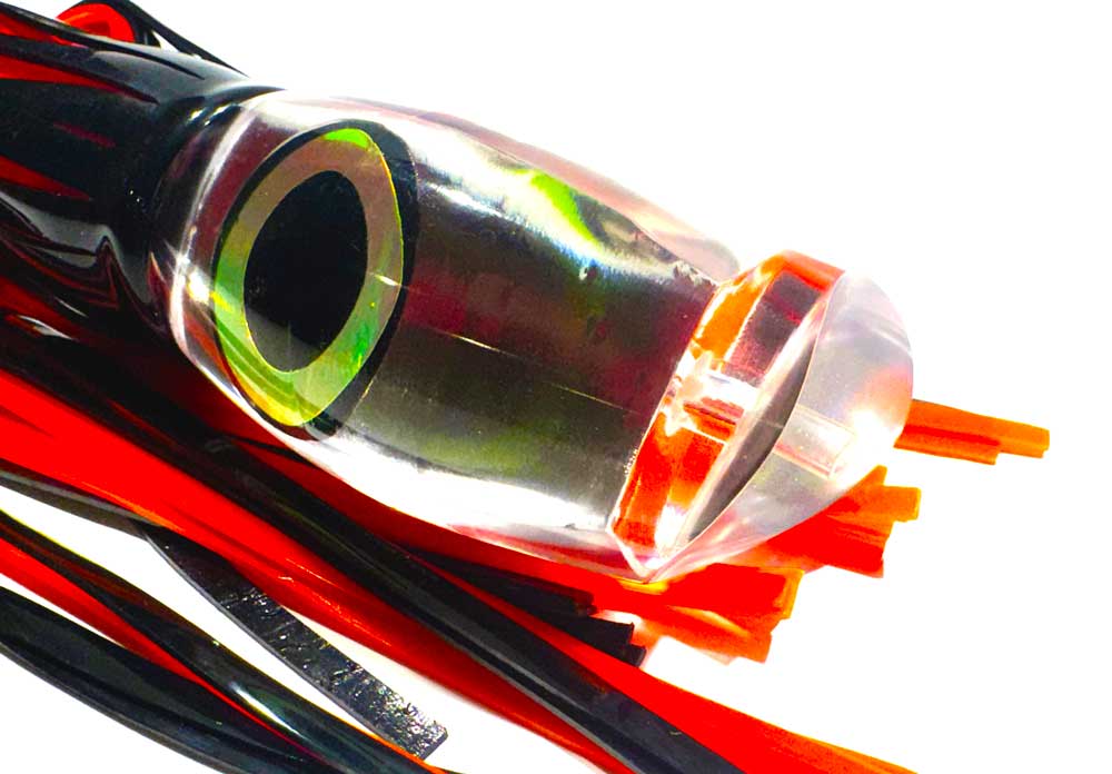 Close-up of the Marlin Seeker concave curved clear mirror head