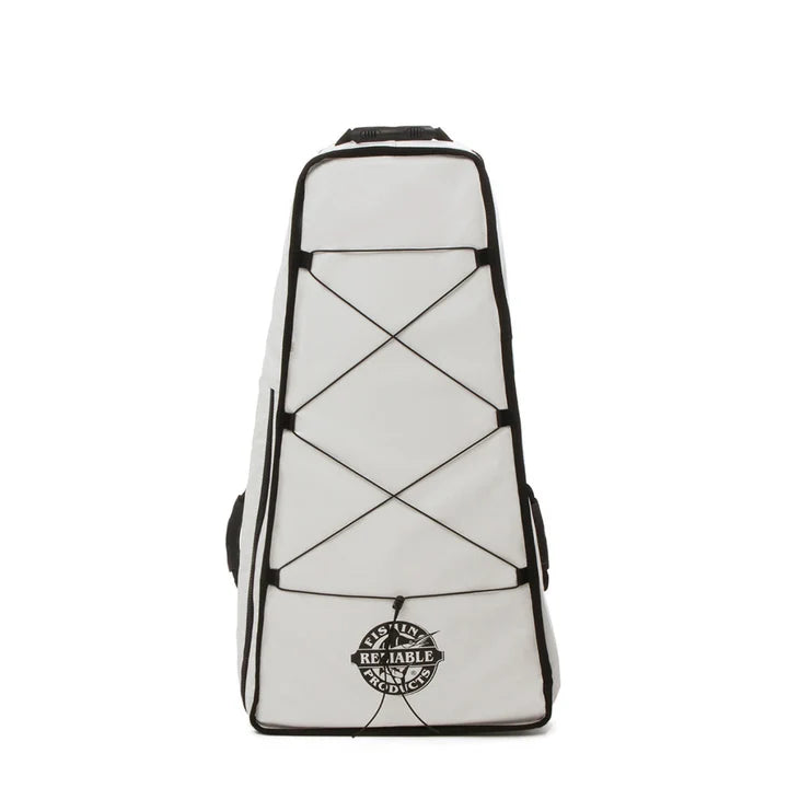 20x36 Insulated Kayak Bag – front angled view showing tapered profile and bungee cord