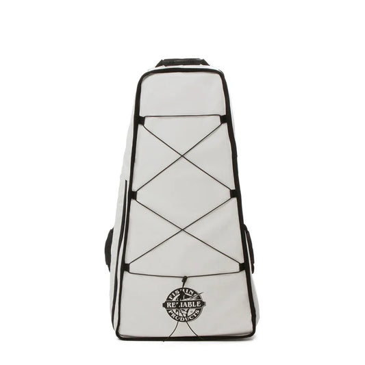 20x36 Insulated Kayak Bag – front angled view showing tapered profile and bungee cord