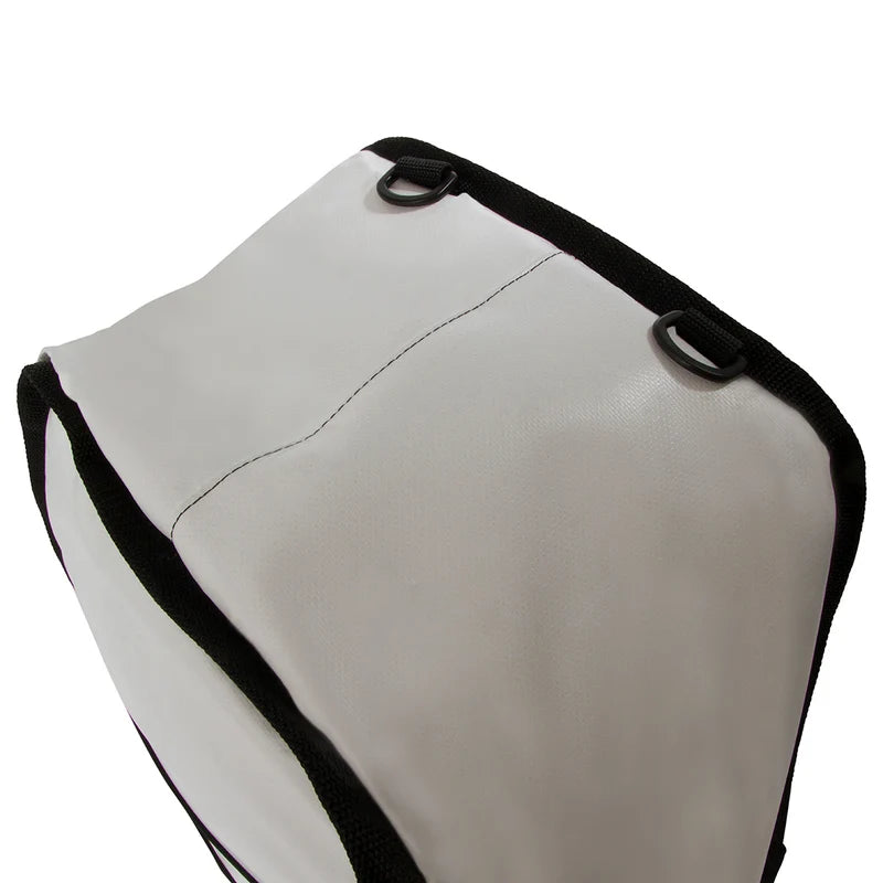 30x48 Insulated Kayak Bag – side view showing tapered profile and bungee cord