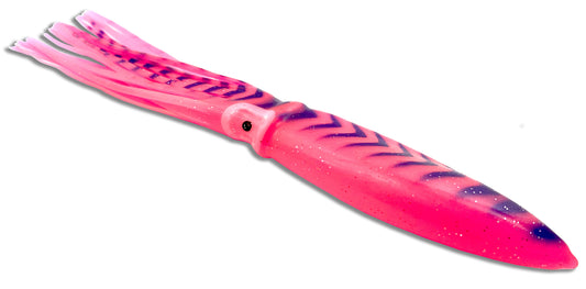 Squid Trolling Lure Moon Tide Tackle 9" Pink/Blue 2-Pack