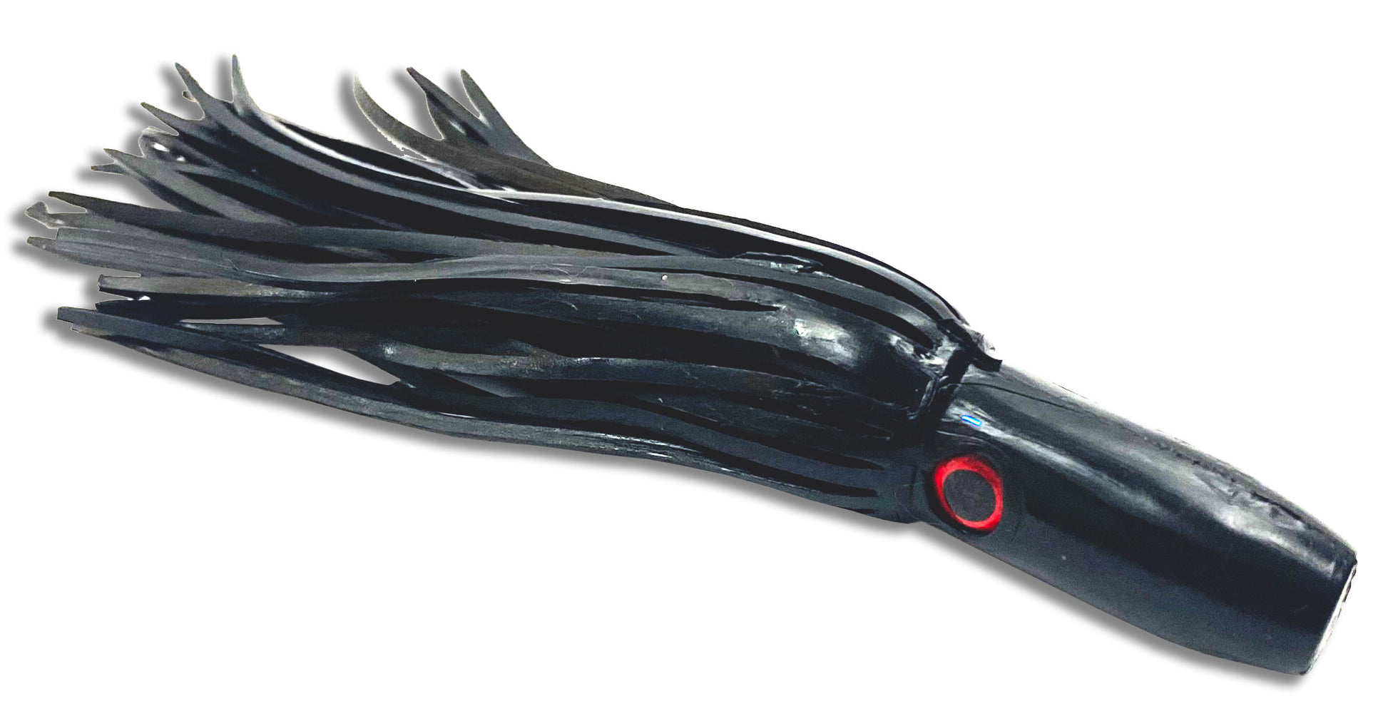 Moon Tide Soft Minis Black 5 inch soft head trolling lure for tuna