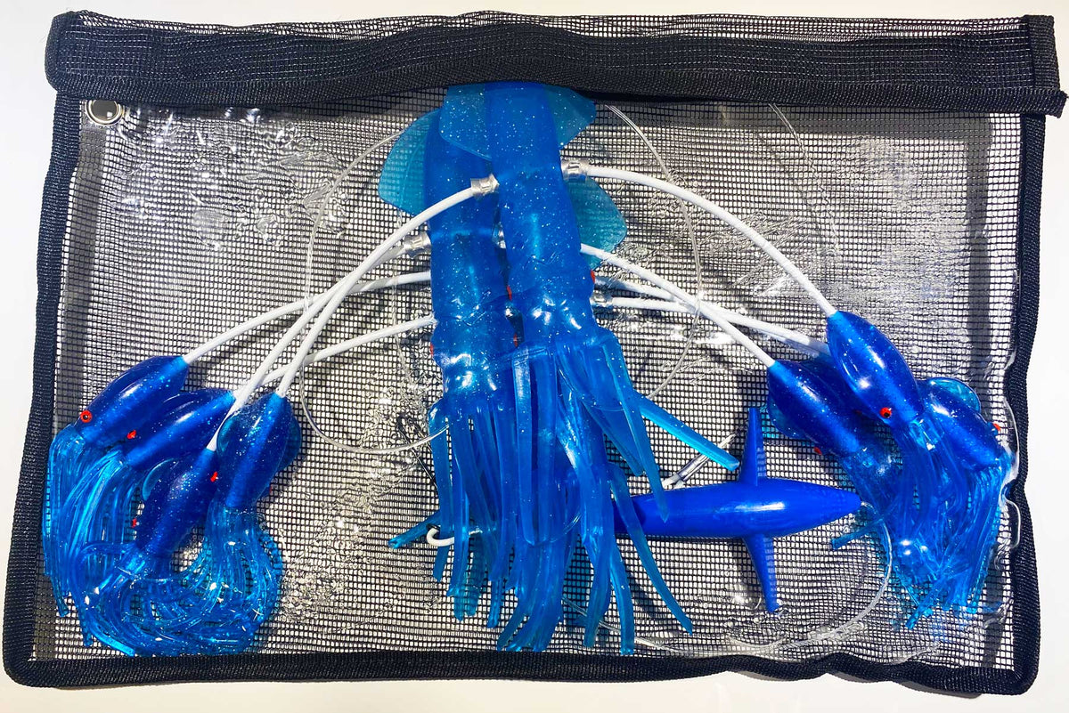 Moon Tide Splashing Squid Blue Daisy Chain