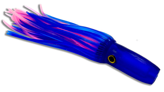 Moon Tide Soft Minis Blue and Pink 5 inch soft head trolling lure for tuna