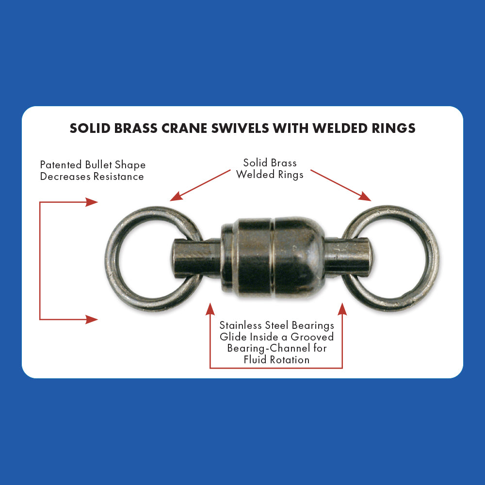 Solid Brass Crane Swivel with Welded Rings parts diagram