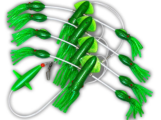 Moon Tide Splashing Squid Green Daisy Chain