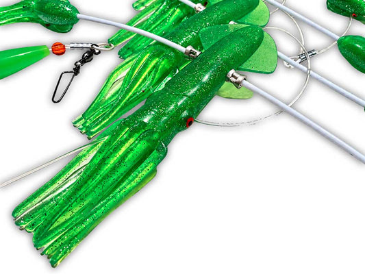Moon Tide Splashing Squid Green Daisy Chain