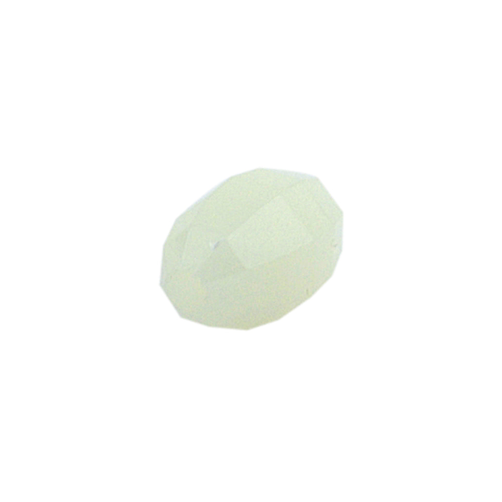 Luminous Glow Rigging Bead Large Light Green - 0.40 x 0.72in faceted oval bead for daisy chain and dredge rigging