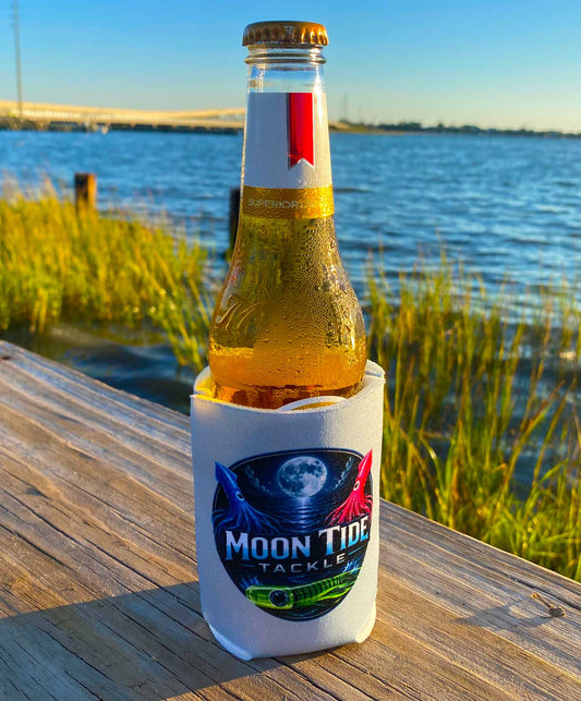 Moon Tide Tackle Gray Koozie