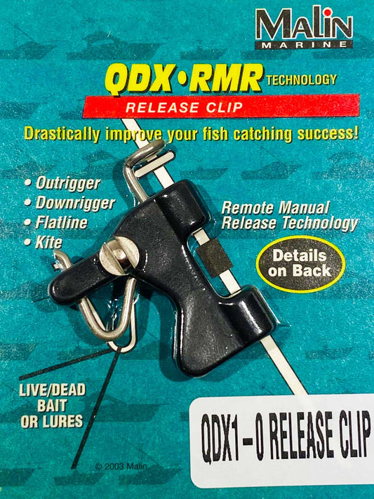 Malin QDX-RMR QDX1-0 Release Clip for Outrigger Downrigger Flatline Kite Fishing