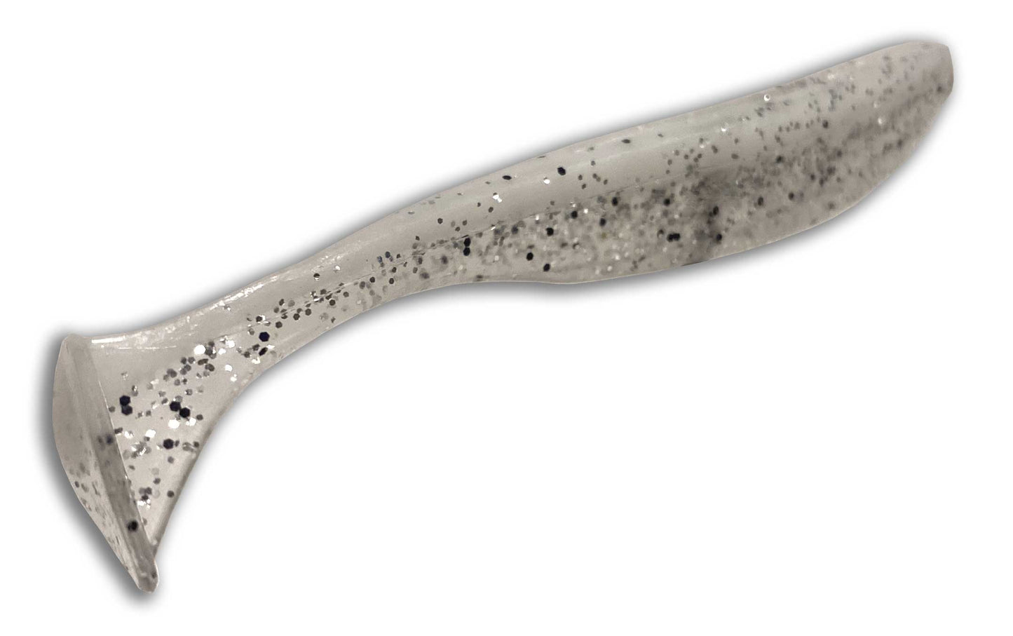 3-1/2 inch Paddle Tail Bait Salt-N-Pepper – paddle tail detail