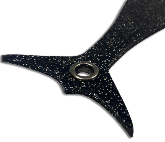 Tail grommet on Moon Tide tuna mud flap teaser
